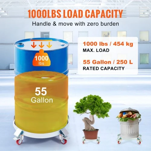 Koduva VEVOR sunkiųjų statinių vežimėlis, 208,2 l, 454 kg keliamoji galia