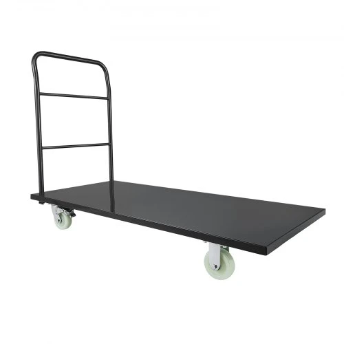 Koduva VEVOR sunkus platforminis vežimėlis, 2000 lbs, plieno su pasukamais ratais ir rankena, 60 x 27,6 x 42,9 in
