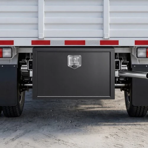 VEVOR Sunkvežimio apatinė įrankių dėžė JL-TB17S-6, plieninė, juoda, 914 x 457 x 457 mm