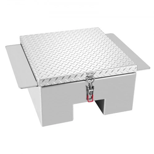 Koduva VEVOR sunkvežimio bagažinės įrankių dėžė, aliumininė, 770 x 610 x 310 mm, sidabrinė