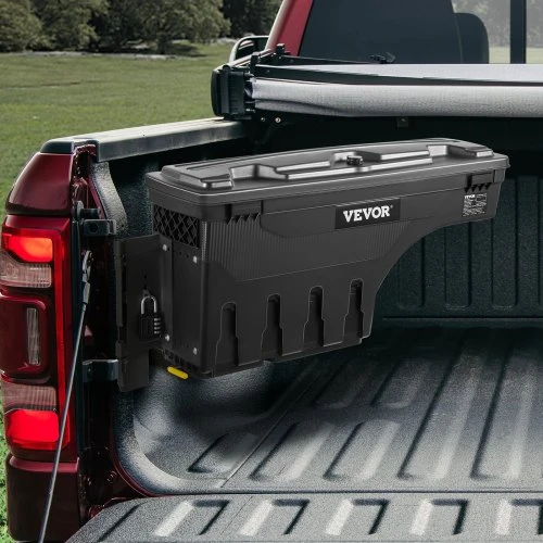 VEVOR Sunkvežimio kėbulo daiktadėžė, juoda, ABS, 25 l, Dodge Ram 1500 2019-2021, vairuotojo pusė