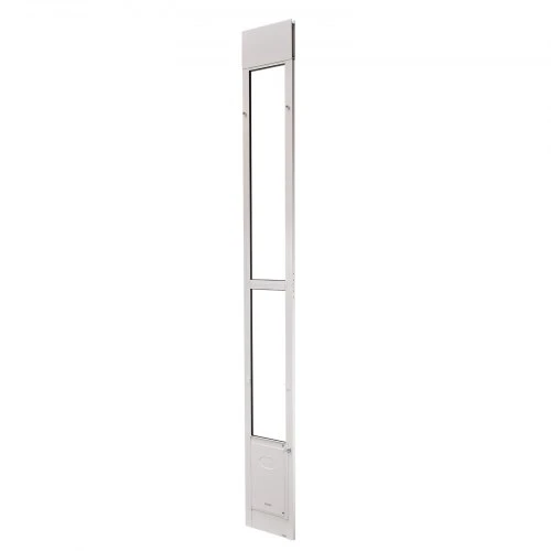 VEVOR Šuns durelės stumdomoms stiklinėms durims, reguliuojamas aukštis 2311–2439 mm, aliuminio lydinio rėmas