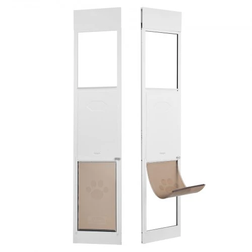 VEVOR Šuns durys stumdomoms stiklo durims, reguliuojamo aukščio 75 7/8"–80 11/16", XL