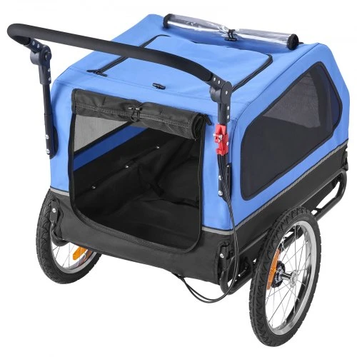 VEVOR Šunų dviračio priekaba 2-in-1, iki 40 kg, vežimėlis ir dviračio transporteris