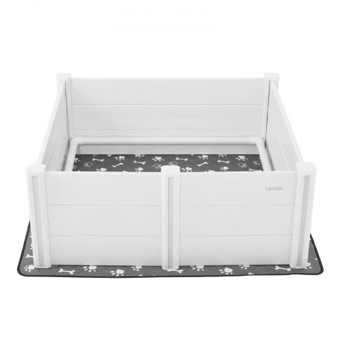 VEVOR Šunų kergimo dėžė, 1220 x 1220 x 460 mm, PVC plastikas, pieno baltumo