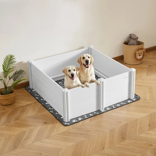 VEVOR Šunų kergimo dėžė, 1220 x 1220 x 460 mm, PVC plastikas, pieno baltumo