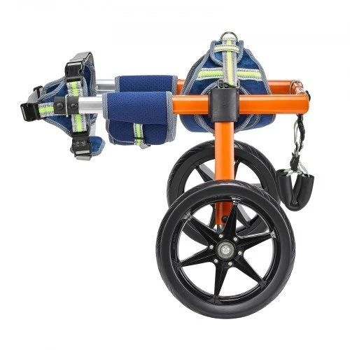 VEVOR Šunų vežimėlis galinėms kojoms, 2 ratų, reguliuojamas, vidutiniams 15,8–21,7kg šunims