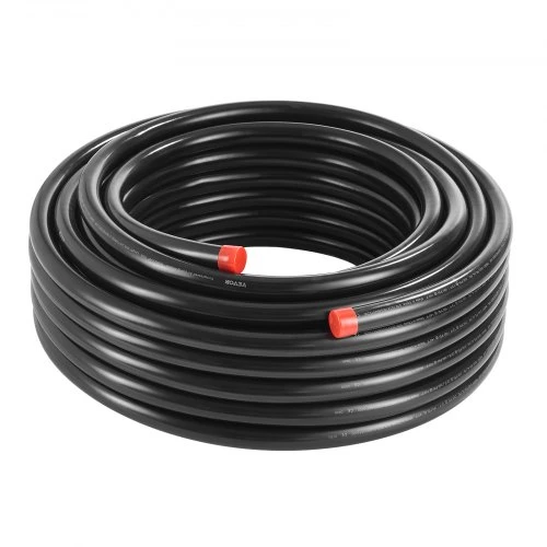 Koduva VEVOR suspausto oro linijų rinkinys, 100 pėdų x 3/4", HDPE ir aliuminis, juodas