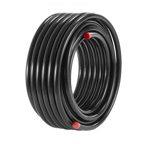 Koduva VEVOR suspausto oro linijų rinkinys, 100 pėdų x 3/4", HDPE ir aliuminis, juodas