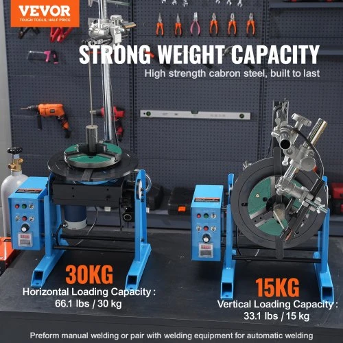 VEVOR Suvirinimo pozicionierius HD-30, 30 kg, 0–90°, 1–12 aps./min, 80 W