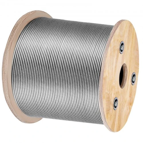 VEVOR T316 nerūdijančio plieno lynas 3,2 mm, 7x7, 15240 cm