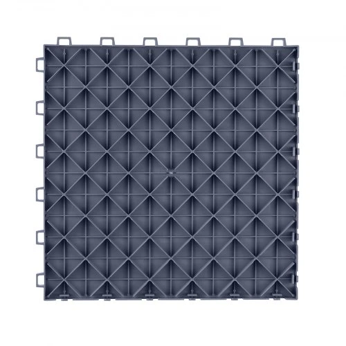VEVOR Tarpusavyje susijungiančios garažo plytelės, 12 x 12 x 0,53 col. 50 vnt., grafito pilka