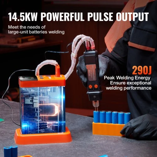 Koduva VEVOR taškinio suvirinimo aparatas 801D, 14,5 kW, su 73B suvirinimo rašikliu