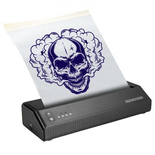 VEVOR Tatuiruotės trafareto spausdintuvas, belaidis Bluetooth, su 10 trafaretinių lapų