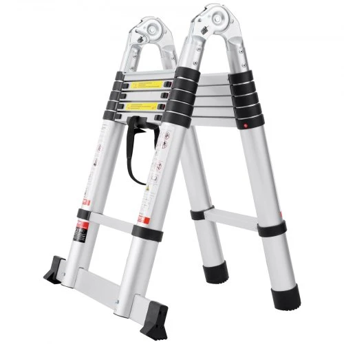 VEVOR Teleskopinės kopėčios, A formos aliumininės, 379,8 cm, modelis ML-2038P