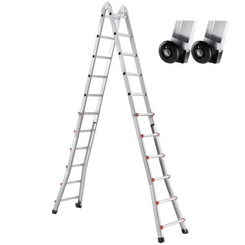 Koduva VEVOR teleskopinės kopėčios A rėmo, aliuminis, 623 cm, 149,7kg