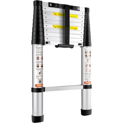 VEVOR Teleskopinės kopėčios, aliumininės, 320 cm, 170 kg