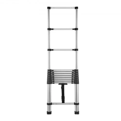 VEVOR Teleskopinės kopėčios MF-STL260, nerūdijantis plienas, 2540 mm, 9 pakopos