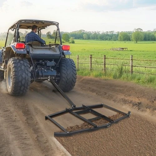 Koduva VEVOR tempiamas drag harrow, 74" pločio, Q235 plienas, su reguliuojamomis juostomis ir kaištiniu prikabinimu