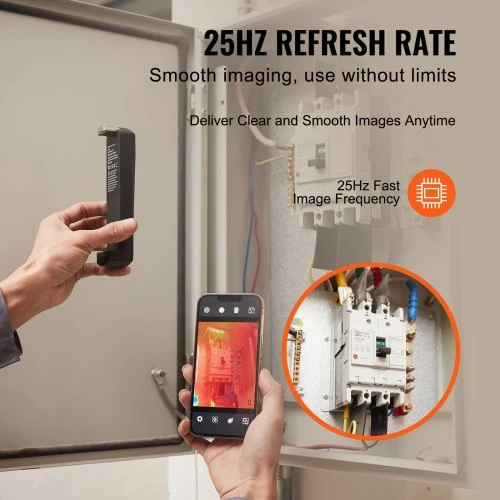 VEVOR Terminė kamera HT-W01 Android ir iOS, 256 x 192, WiFi, 25 Hz