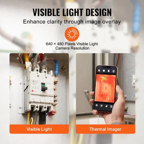 VEVOR Terminė kamera HT-W01 Android ir iOS, 256 x 192, WiFi, 25 Hz