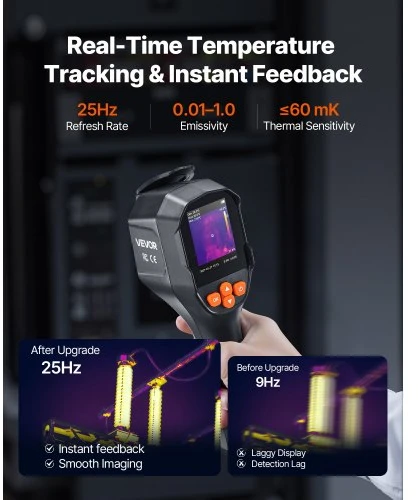 VEVOR Terminė kamera YXI96 Pro, 240 x 180, 2 MP, 25 Hz