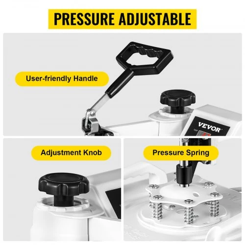 Koduva VEVOR terminio spausdinimo presas 30,5 x 38,1 cm 5 in 1, 1250 W, baltas
