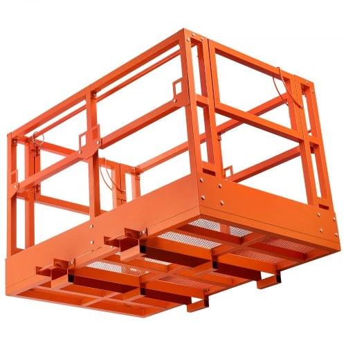 Koduva VEVOR tinklelinė telehandlerio darbo platforma, 1817 x 1220 mm, 907,18 kg, anglinio plieno