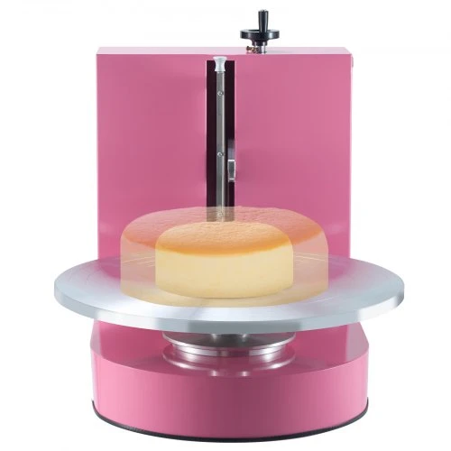 VEVOR Torto dekoravimo mašina, glaisto tepimo ir dengimo įrenginys, 4–16" tortams, 25–320 RPM, rožinė