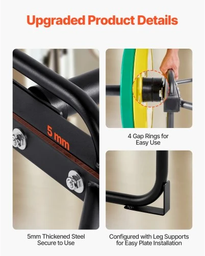 Koduva VEVOR trap bar hex bar, 50 mm, juoda