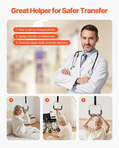 VEVOR Trapecijos strypas lovos mobilumui, laisvai pastatomas, 250 lb, plieno
