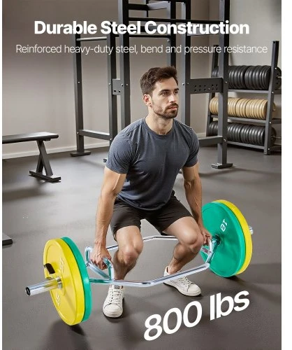 VEVOR Trapo baras Hex Bar, 50 mm, 360 kg, sidabrinis