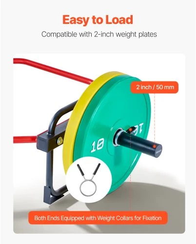 VEVOR Trapo ir hex grifas, 50 mm, 240 kg, raudonas