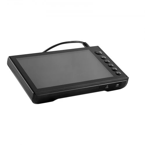Koduva VEVOR trigubo objektyvo endoskopas su dvigubu kabeliu, 7" HD IPS padalintas ekranas, 8+2 LED, 8X priartinimas, 5000 mAh, IP67, 5 m + 3 m