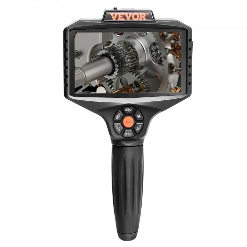 Koduva VEVOR trigubo objektyvo tikrinimo kamera su šviesa, 12,7 cm IPS ekranas, 8X priartinimas, 1080P, 5 m