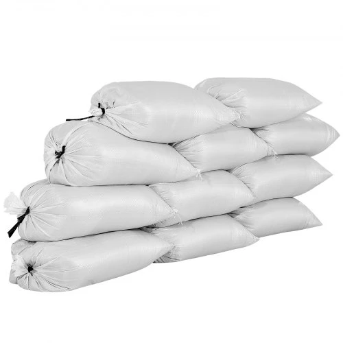 Koduva VEVOR tušti smėlio maišai, 100 vnt., 40 x 66 cm, su raišteliais, 22,6kg, polipropileno