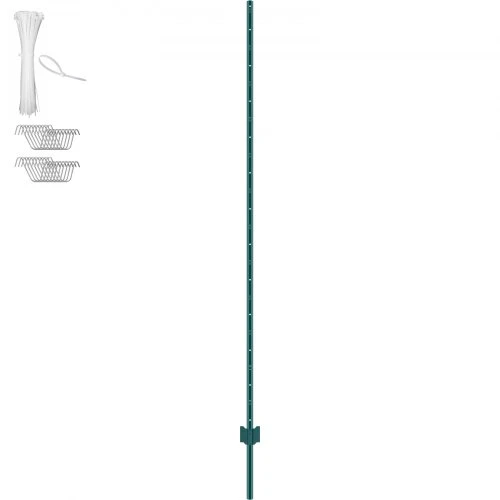 VEVOR Tvoros stulpai, 10 vnt., 213,36 cm, žali