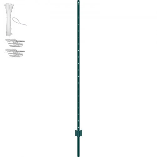 VEVOR Tvoros stulpai 6 vnt., 182,88 cm, žali