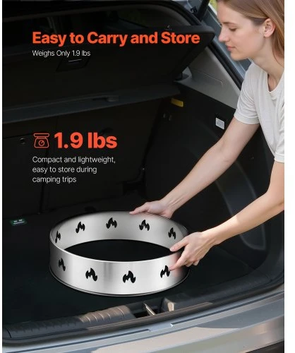 Koduva VEVOR ugniakuro stovas Solo Stove Bonfire, 49,5 cm, nerūdijančio plieno
