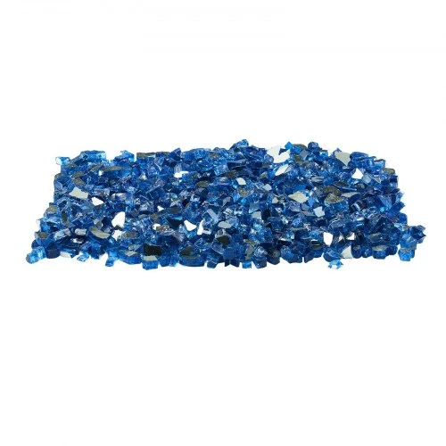Koduva VEVOR ugnies stiklas, 10 lbs / 4,5kg, 1/2 col. / 12,7 mm, atspindintis, be dūmų, Pacific Mėlyna