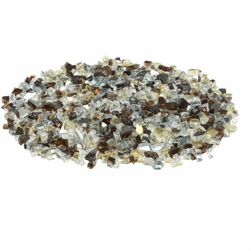 Koduva VEVOR ugnies stiklas, 10 lbs / 4,5kg, 1/2 col. / 12,7 mm, vario, skaidrus ir auksinis