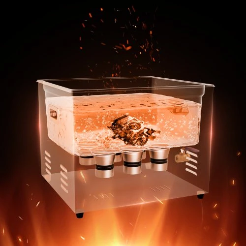 VEVOR Ultragarsinė valymo mašina, 15 l, 360 W, su laikmačiu ir šildytuvu, 40 kHz, su krepšiu