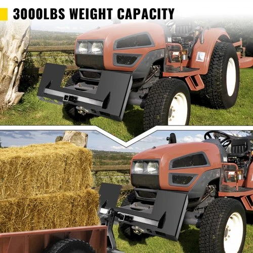 Koduva VEVOR universali slydimo krautuvo montavimo plokštė, 1/4" storio, 3000 lbs, juoda