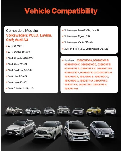 VEVOR Uždegimo ritės komplektas, 4 vnt., Audi, Seat ir Volkswagen modeliams