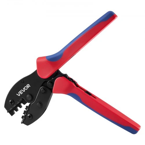 VEVOR Užspaudimo įrankis FSE-2546B, 2,5-6 mm², su 10 porų saulės jungčių, 10 porų kabelių jungčių, veržliarakčiais ir dėklu