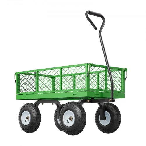 VEVOR V680 sodo vežimėlis ant ratų, plieno, geltonas / juodas, 308,44 kg