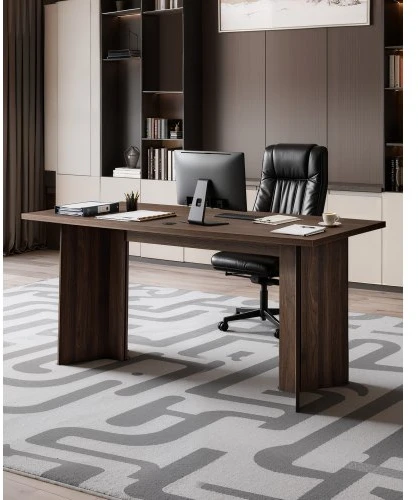 VEVOR Vadovinis stalas 160 x 80 x 76 cm, riešutmedžio