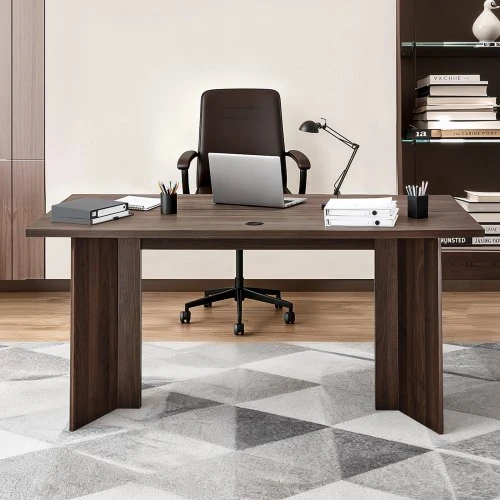 VEVOR Vadovinis stalas 160 x 80 x 76 cm, riešutmedžio