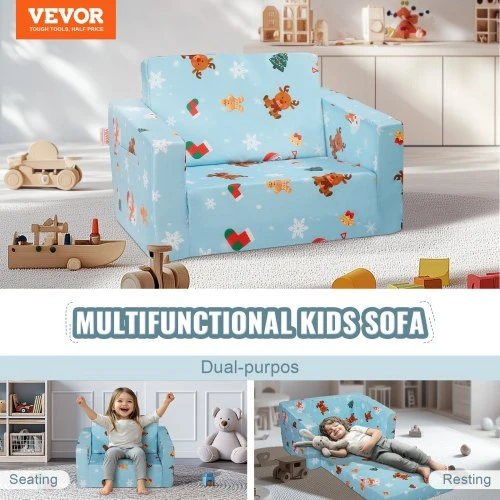 VEVOR Vaikiška sofa FL-XY-3, dangaus mėlyna