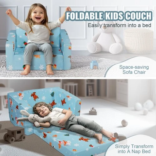 VEVOR Vaikiška sofa FL-XY-3, dangaus mėlyna